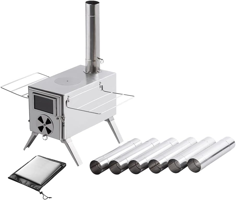 Portable Stainless Steel Tent Stove for Outdoor Adventures