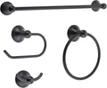 FILTA Bathroom Hardware Set Oil Rubbed Bronze - Complete 4-Piece Towel