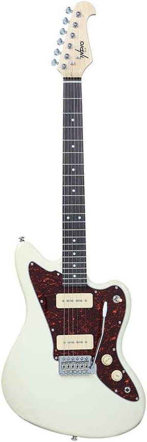 Monoprice 6-String Basswood Electric Guitar in White