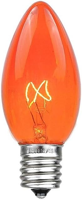 C7 Outdoor Christmas Replacement Bulbs - Amber/Orange 500 Pack