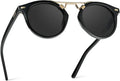 WearMe Pro Women's Polarized Round Retro Double-Bridge Sunglasses