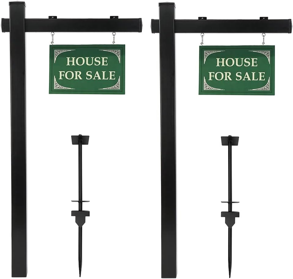 VINGLI Vinyl PVC Real Estate Sign Post for Sale Open House
