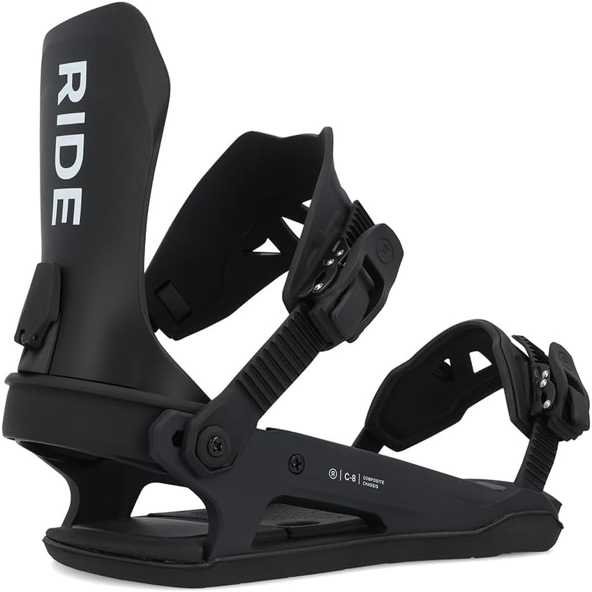 Ride C-8 Snowboard Bindings: Unisex Performance Boost