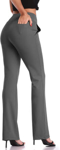 Bootcut Yoga Pants for Women Tummy Control - Flared High Waist Non