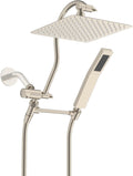 All Metal 8ft Rainfall Shower Head Combo - High Pressure Handheld