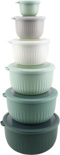 COOK WITH COLOR Prep Bowls with Lids - 12 Piece Mixing Set