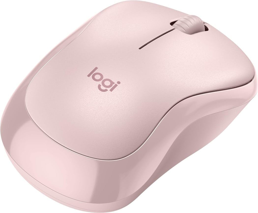 Silent Wireless Mouse | 18-Month Battery Life | Ambidextrous Design | Pink