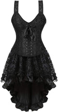 Steampunk Corset Skirt for Women - Gothic Burlesque Costume