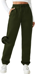 PINSPARK Women's Fleece Lined Sweatpants Winter Joggers (Style MYMS)