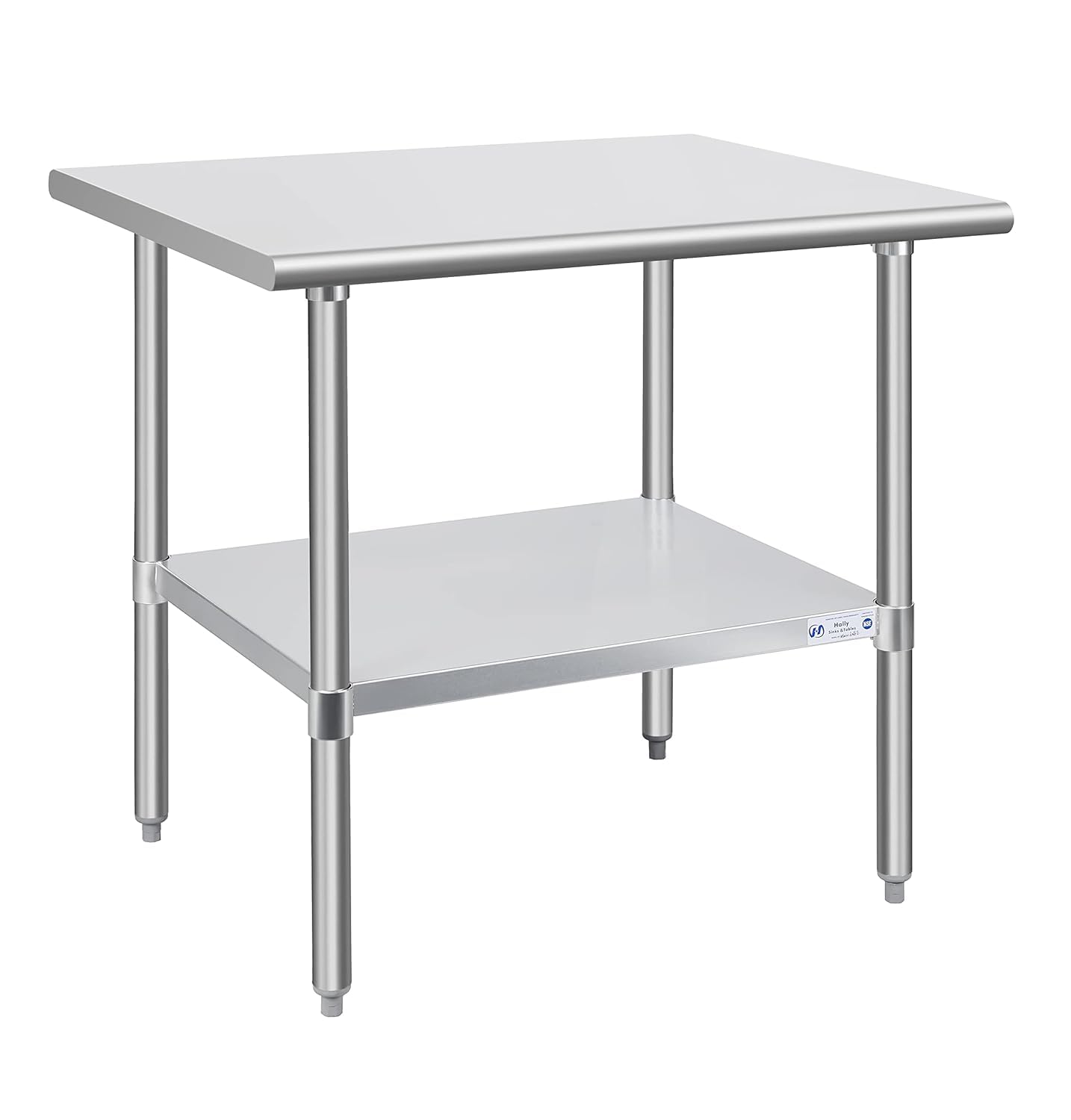 Hally Stainless Steel Table for Prep & Work 30 x 36 Inches