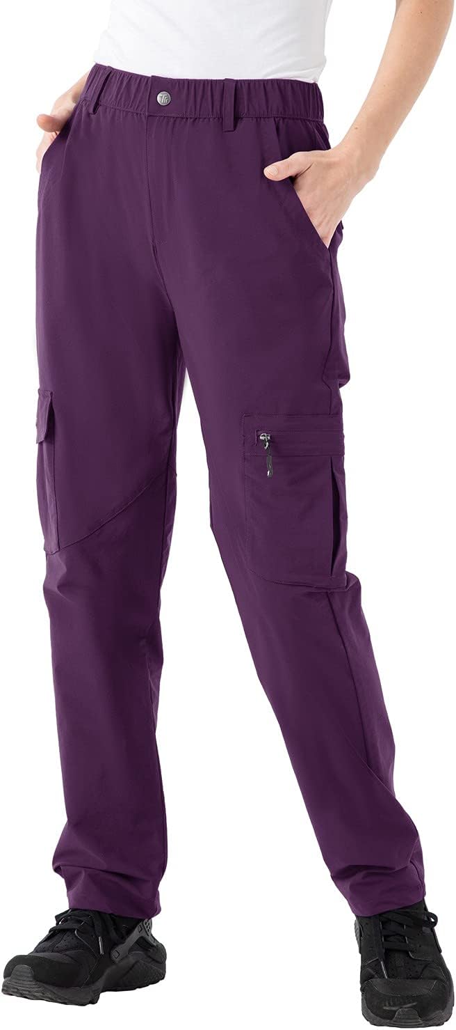 Rdruko Women's Hiking Cargo Pants for Outdoor Adventures