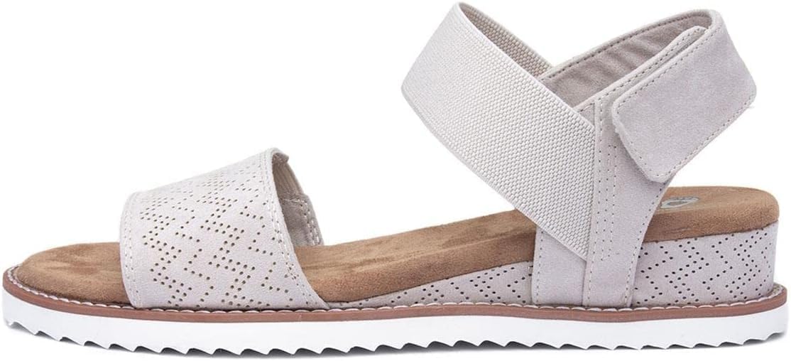 Skechers Women's Desert Kiss-Stretch Quarter Strap Sandal Flat Review