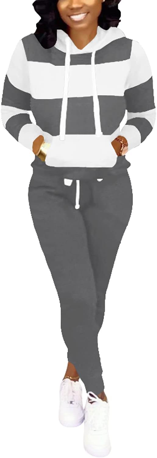 Nimsruc Two Piece Outfits For Women Jogging Suits Casual Wear
