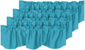 H.VERSAILTEX Scalloped Blackout Valances 52in x 18in - Privacy & Light