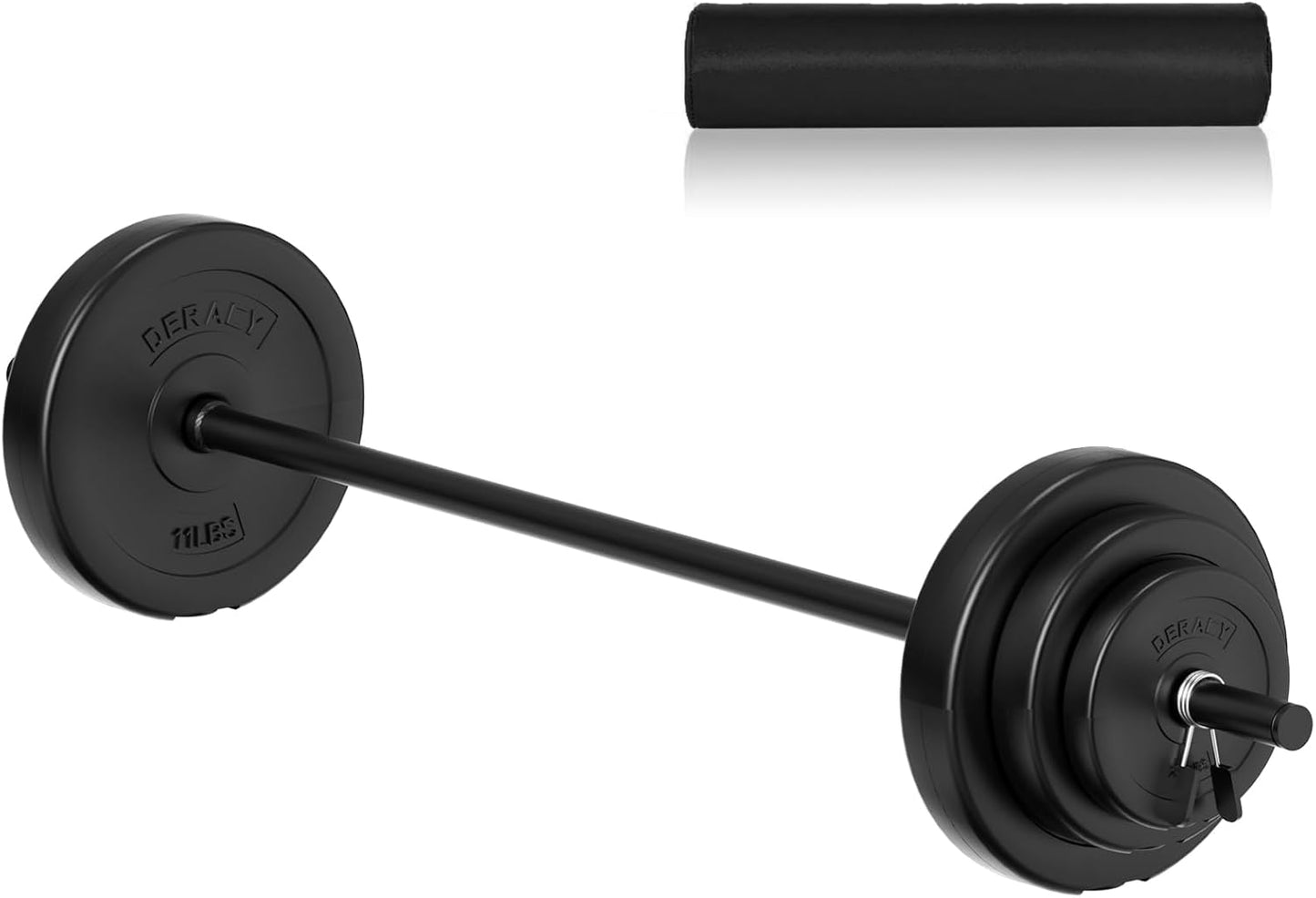 DERACY Adjustable Barbell Weight Set for Home Gym Fitness