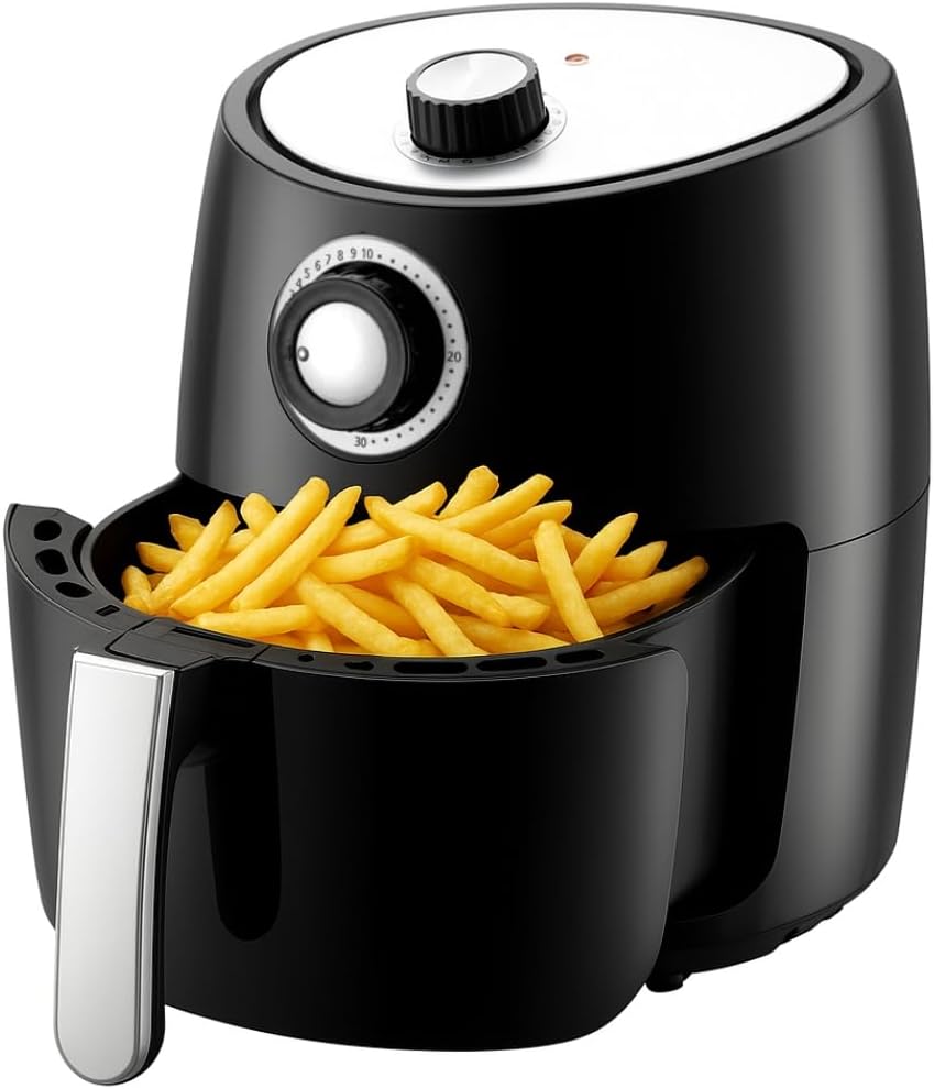 Compact 1000w NutriChef Air Fryer - Oil-Free Cooking