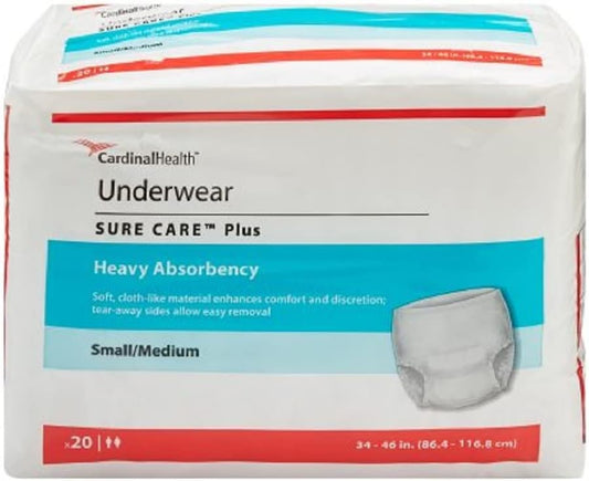 Ensur Adult Pull On Underwear - Heavy Absorbency, Pack of 20