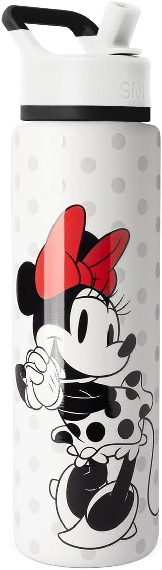 Disney Minnie Mouse 30oz Insulated Water Bottle with Straw Lid