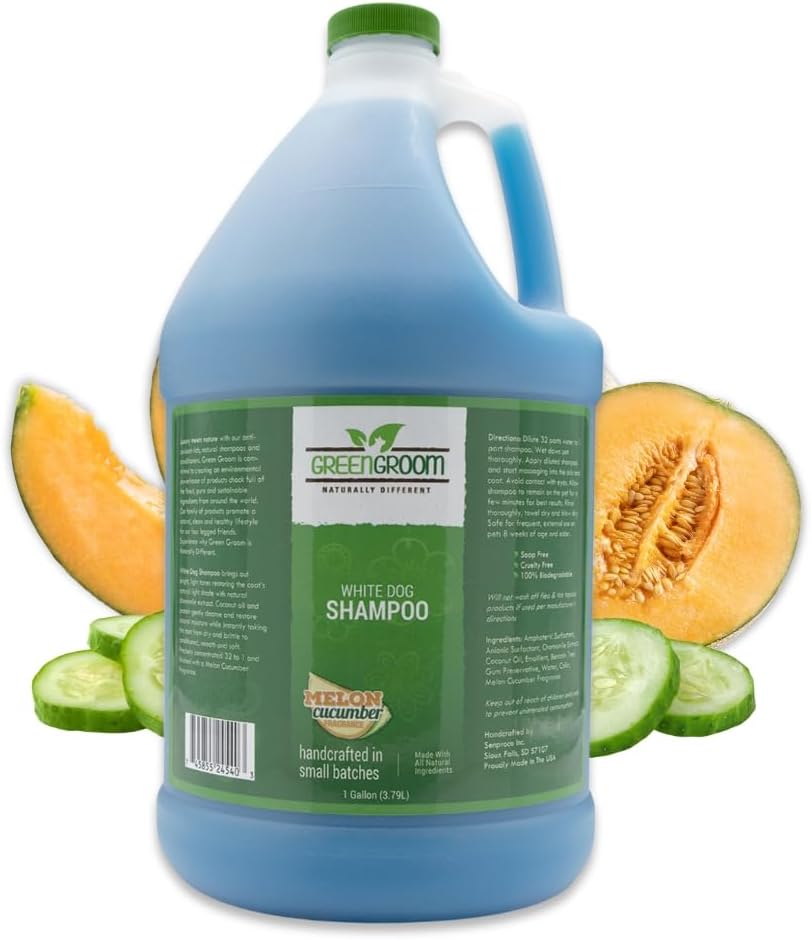 Green Groom White Dog Shampoo - Natural Ingredients for Pets
