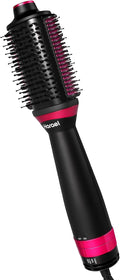 Blow Dryer Brush Black Pink - 4-in-1 Hot Air Styling Brush