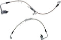 TRQ Front Performance Brake Hose Set for 2011-2018 Jeep Wrangler