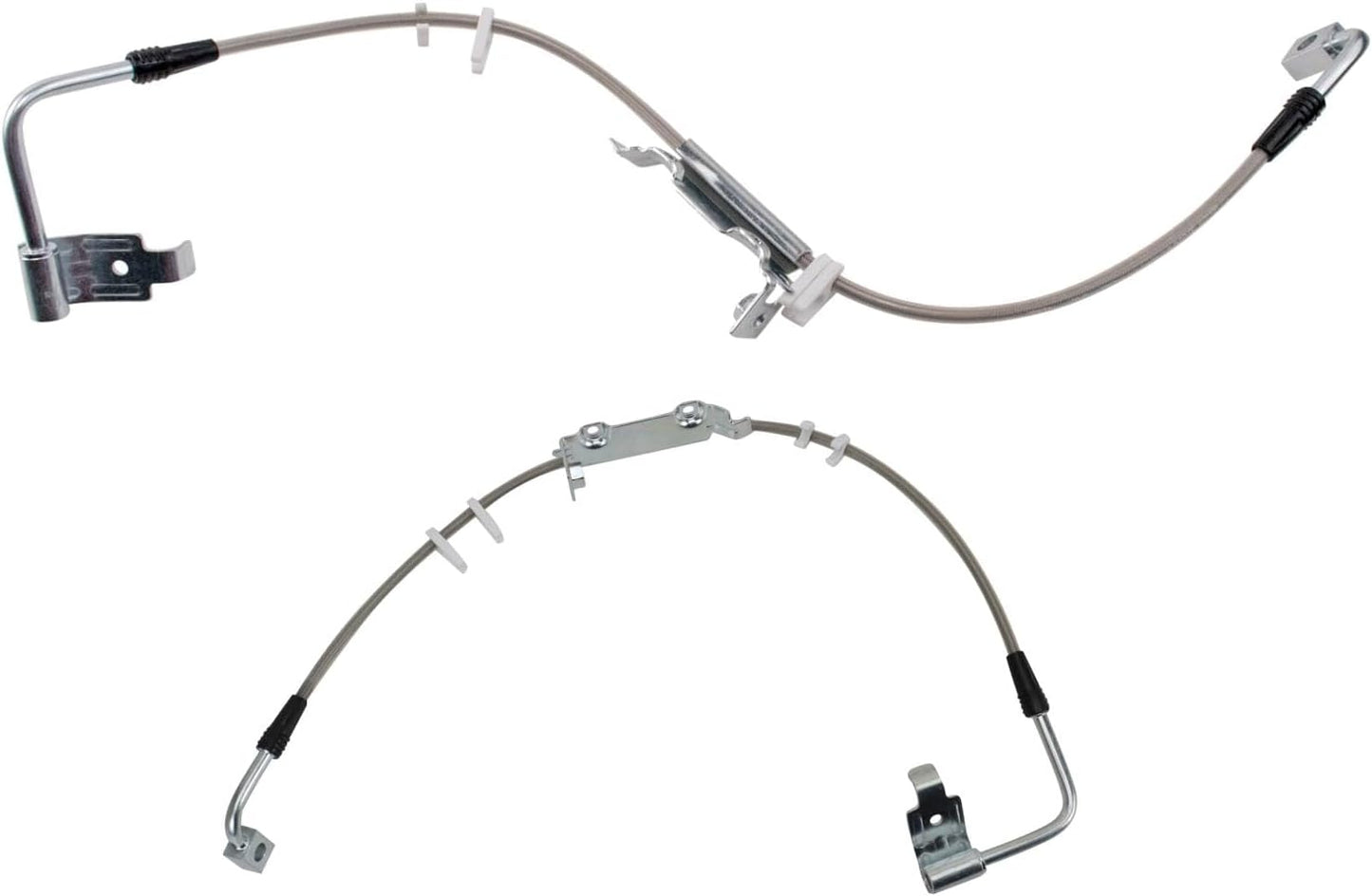 TRQ Front Performance Brake Hose Set for 2011-2018 Jeep Wrangler
