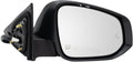 TRQ Passenger Side Power Heated Memory Mirror Paint to Match - Smooth
