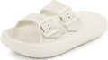 Weweya Pillow Sandals - Double Buckle Adjustable EVA Slides