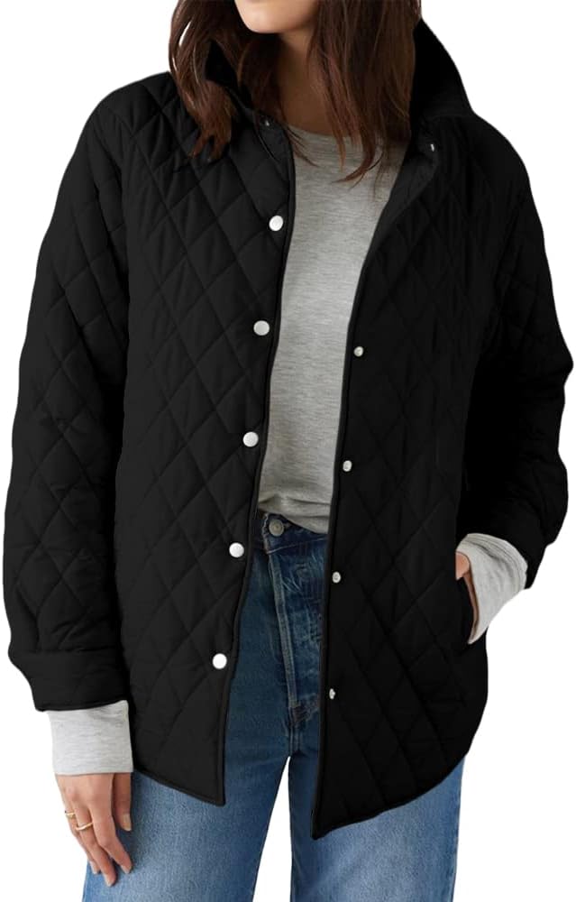 Grlasen Womens Lightweight Quilted Jacket for Fall and Winter
