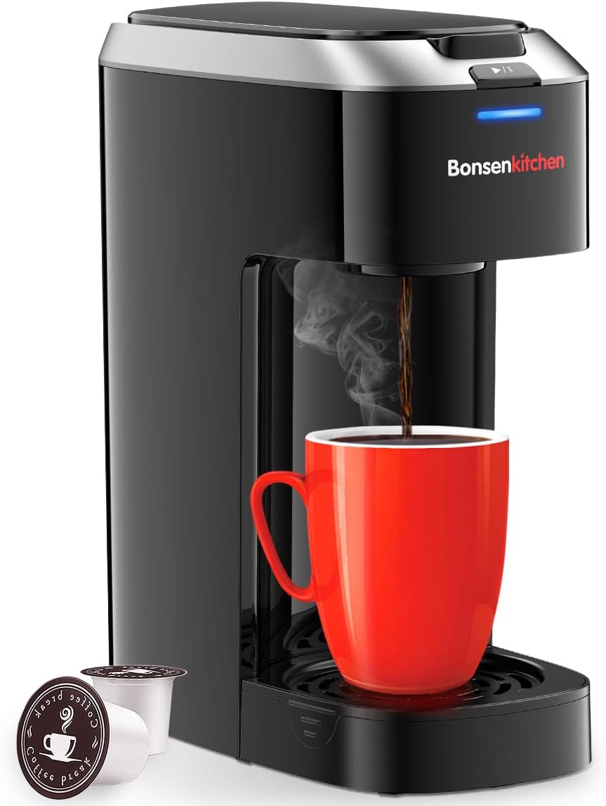 Bonsenkitchen Fast Brewing Coffee Maker - Perfect for On-the-Go Brewing