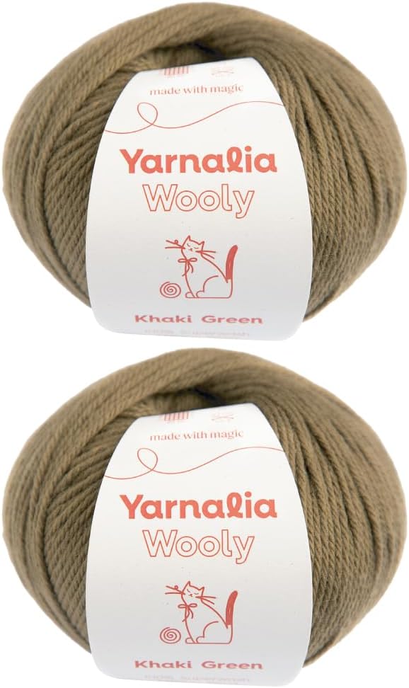 Wooly Merino Worsted Weight Yarn for Knitting - Ultra-Soft