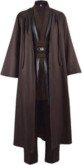 Adult Tunic Costume Men's Brown Hooded Robe Tunic Full Set - Classic