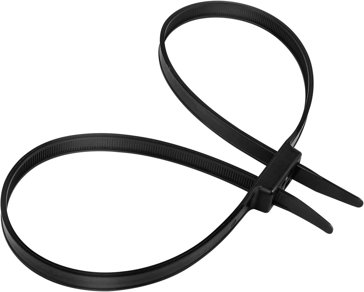 Vivanpark 50 PCS Police Zip Tie Handcuffs - Double Locking, Heavy Duty, Disposable - 250-lb Strength