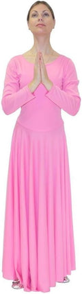 Danzcue Womens Praise Loose Fit Full Length Long Sleeve (Style 3JYW)