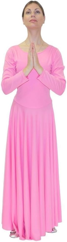 Danzcue Womens Praise Loose Fit Long Sleeve Dance Dress Review