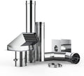 Camplux 3 Stainless Steel Vent Pipe Kit - Efficient Indoor Installation