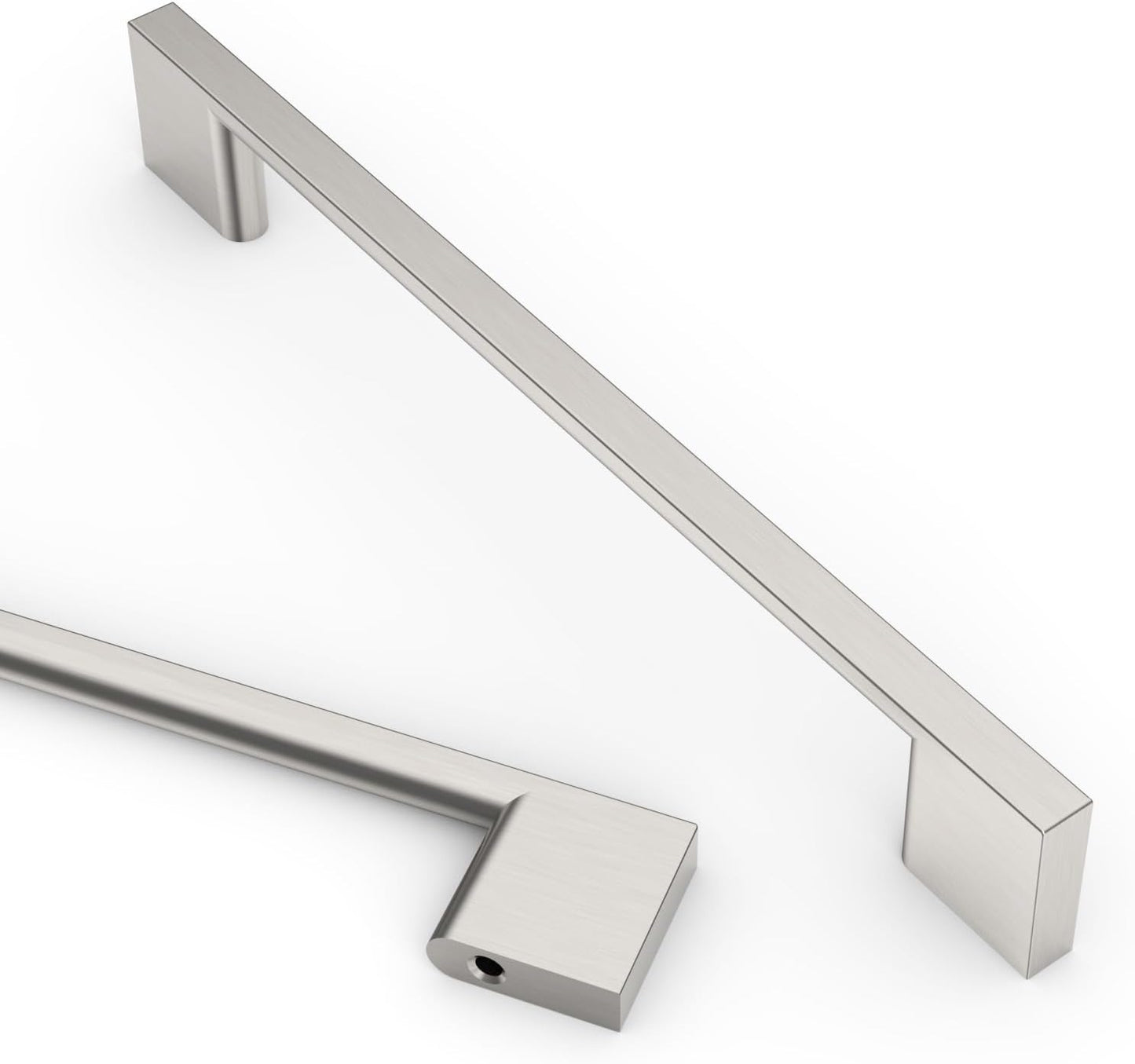 10 Pack 6.3 Inch Brushed Satin Nickel Cabinet Handles for Upgrade