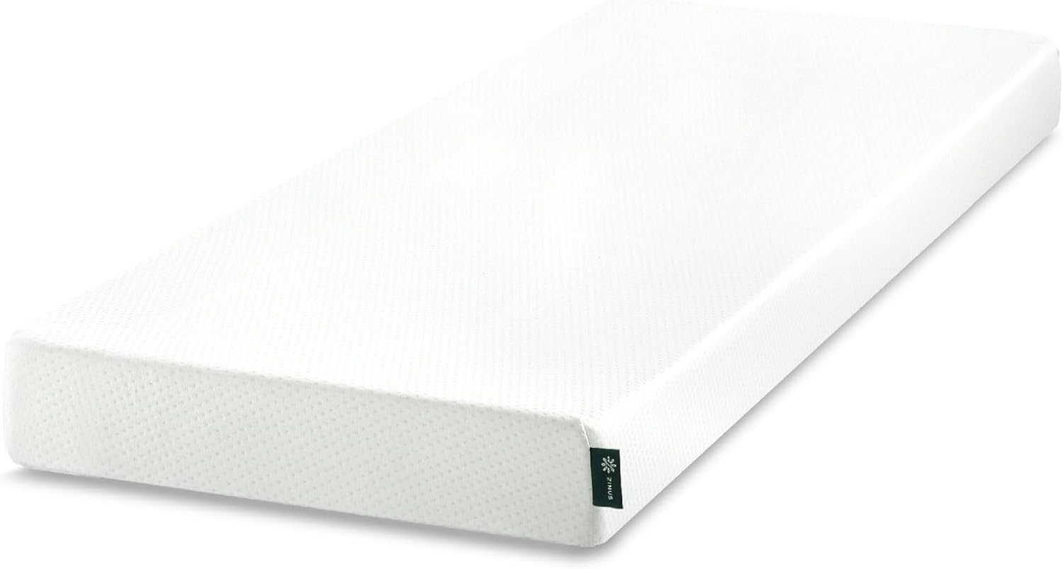 ZINUS 6 Inch Green Tea Memory Foam Mattress for Compact Spaces