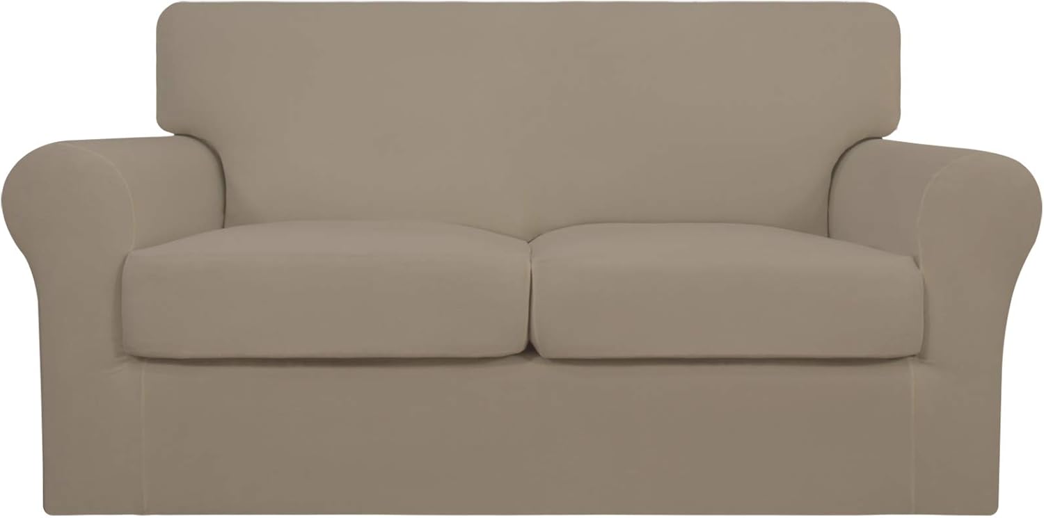 Easy-Going 3 Pieces Stretch Soft Couch Cover for Dogs and Pets