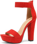 Shoe Land Womens SL-Cutesy Open Toe Ankle Strap High Heel Sandal