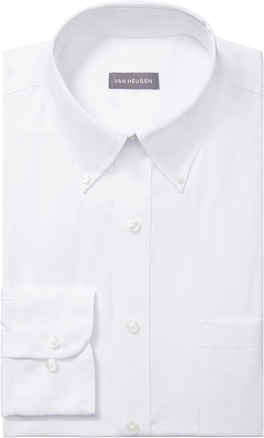 Van Heusen Men's Dress Shirt Regular Fit Pinpoint Solid Review