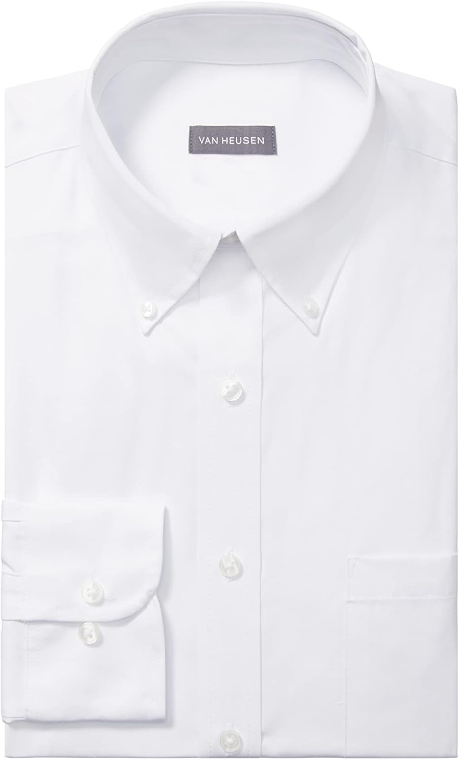 Van Heusen Men's Dress Shirt Regular Fit Pinpoint Solid Review