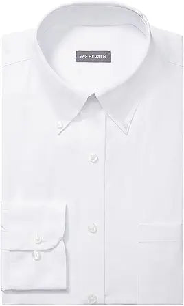 Van Heusen Men's Dress Shirt Regular Fit Pinpoint Solid Review