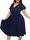Plus Size Midi Dress for Women - Stylish Wedding Guest Attire