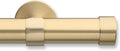 8 ft Cambria Designer Curtain Rod in Brushed Gold - Seamless Look