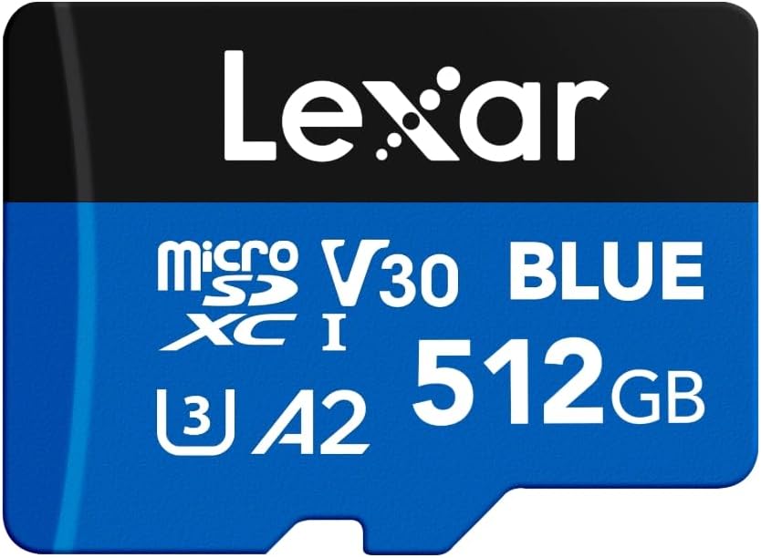 Lexar 512GB Micro SD Card - High Speed Up to 160MB/s