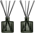 Bellevue Diffuser 6 fl oz Glass Filled Reed Set - Leather Ember