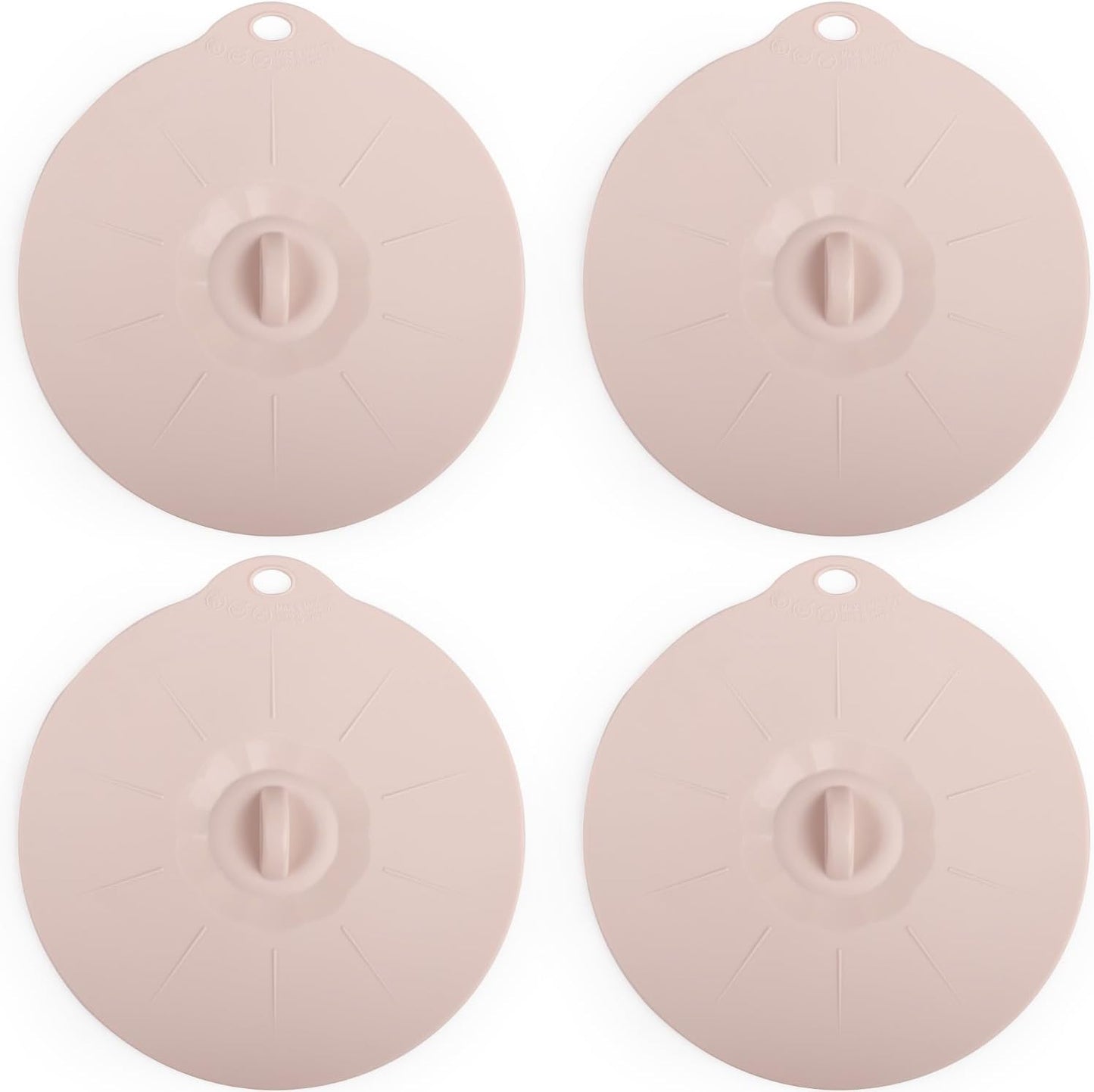 VEELAM Small Silicone Lids 4-Pack - Microwave Splatter Cover and Food Storage Solution!