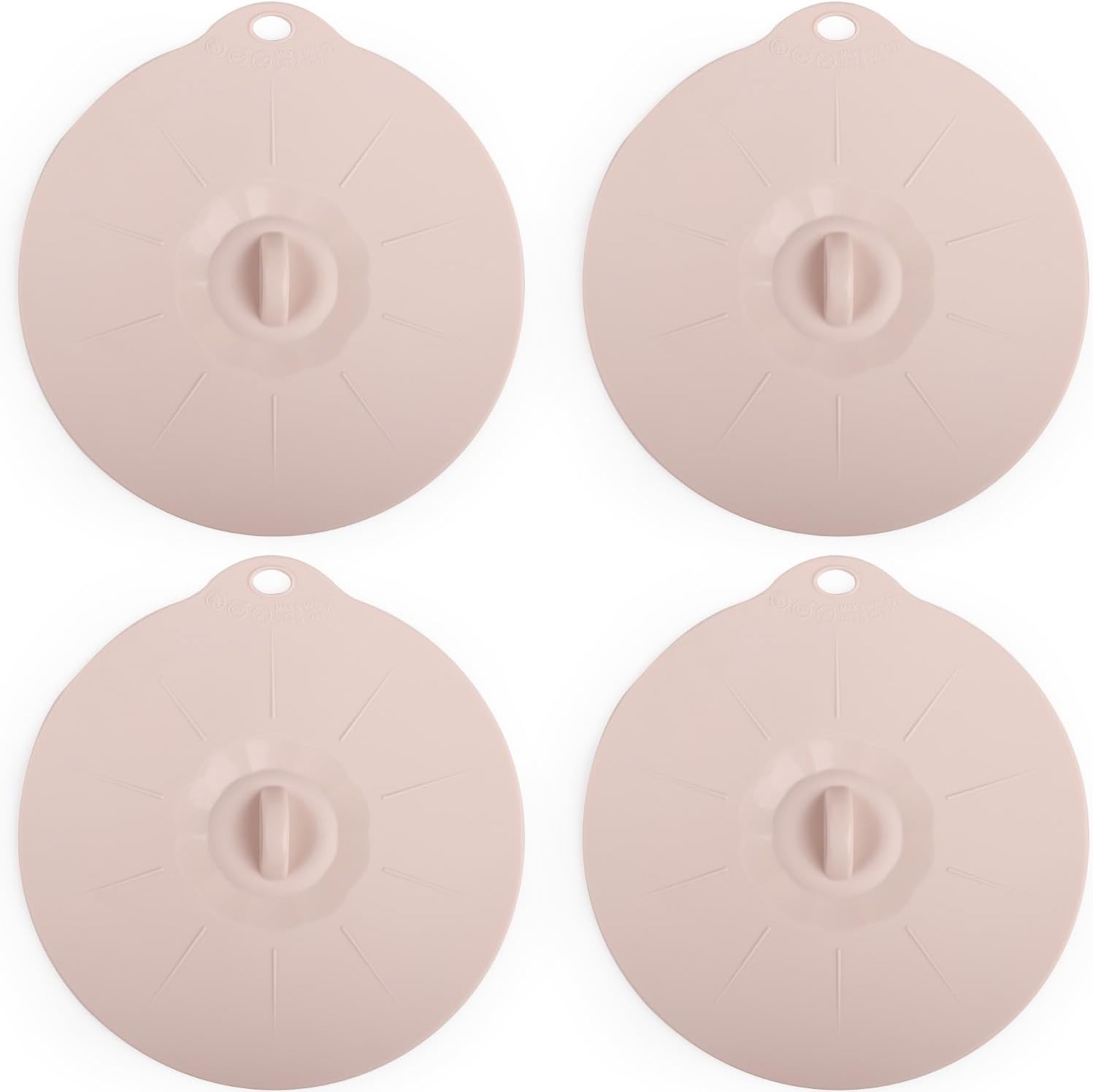 VEELAM Small Silicone Lids 4-Pack - Microwave Splatter Cover and Food Storage Solution!