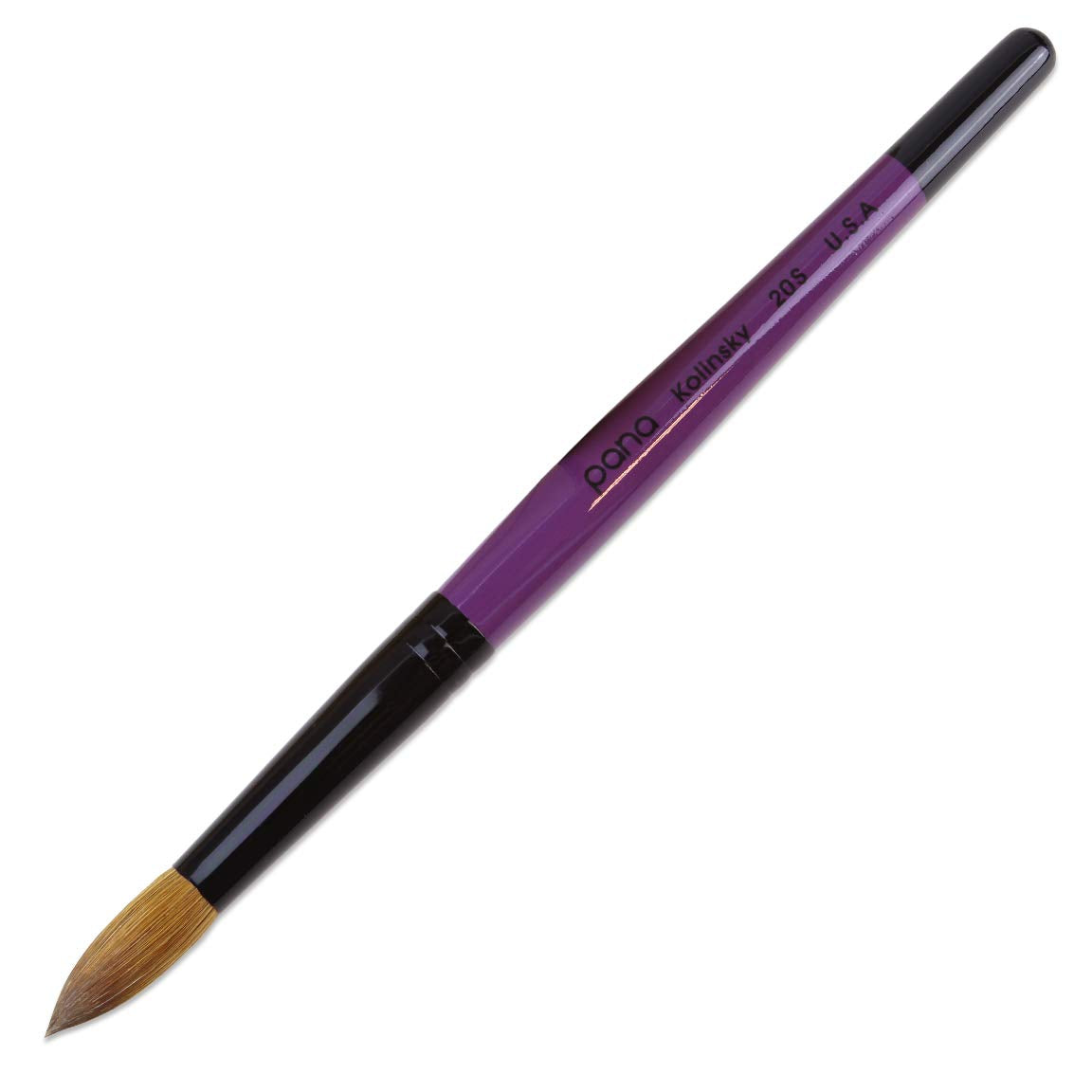Professional Purple Wood Kolinsky Acrylic Nail Brush Size 20